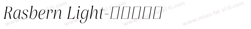 Rasbern Light字体转换